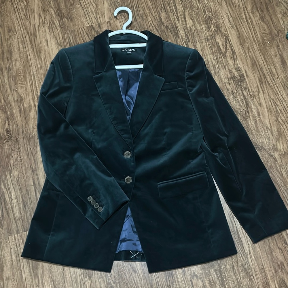 jcrew velvet blazer